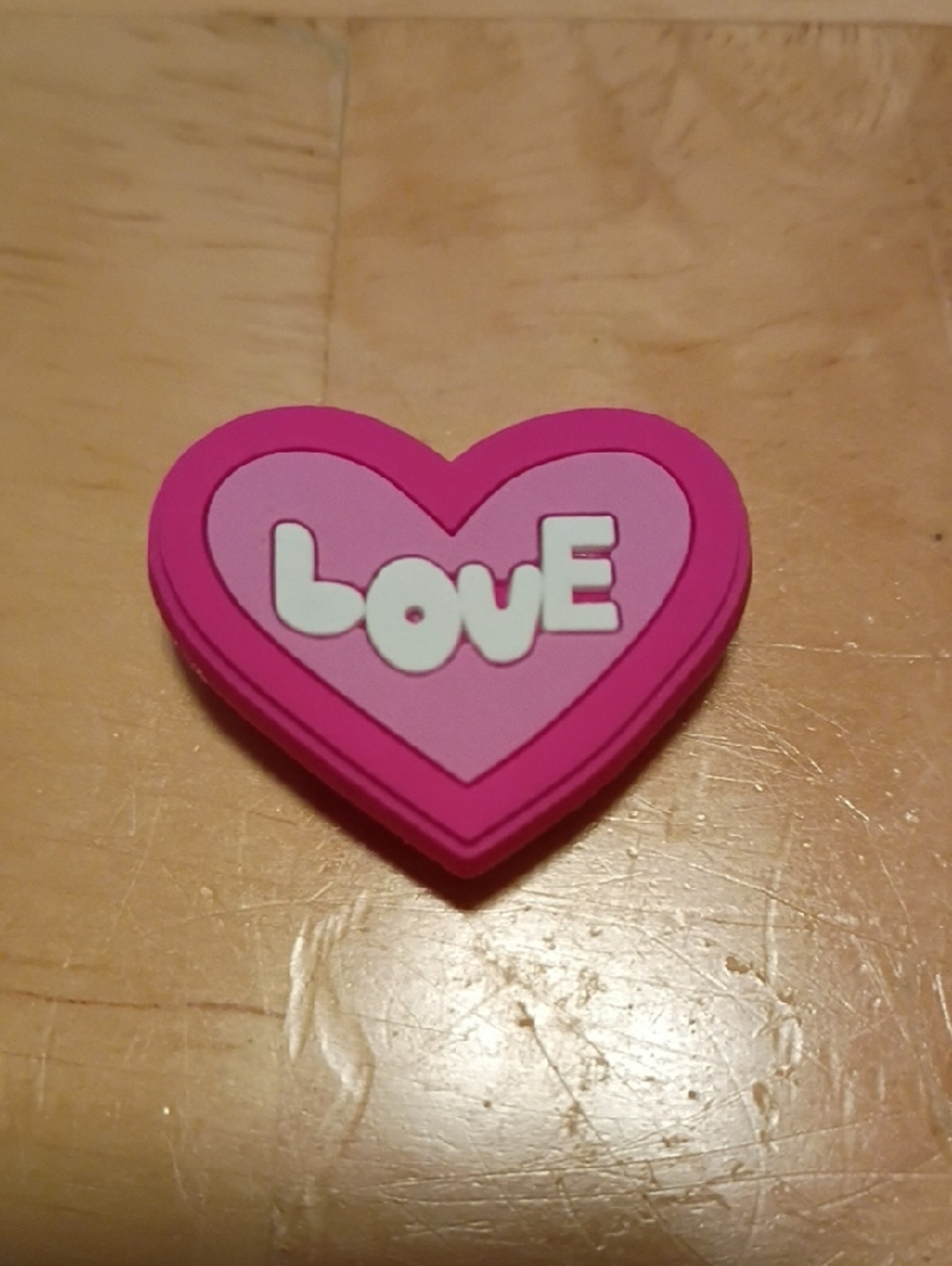 10 for $10 Jibbitz Croc Charms - Pink LOVE Heart 3 - New Shoe Charms